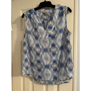 Women's Tommy Bahama Blue Sleeveless Blouse Size M
